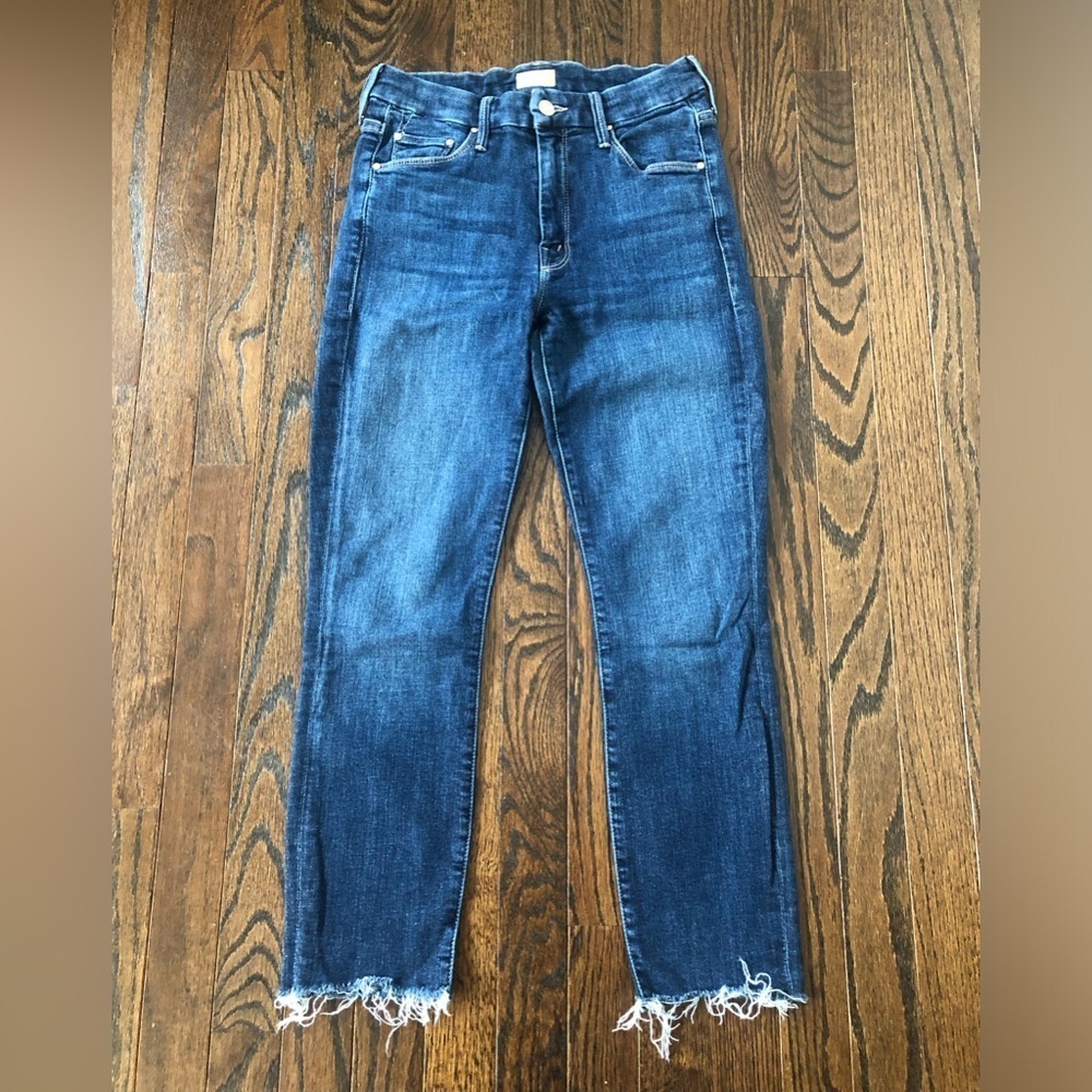 MOTHER Women’s 26 Looker Ankle Fray High-Rise Skinny Jeans - Girl Crush - EUC! - Picture 5 of 15